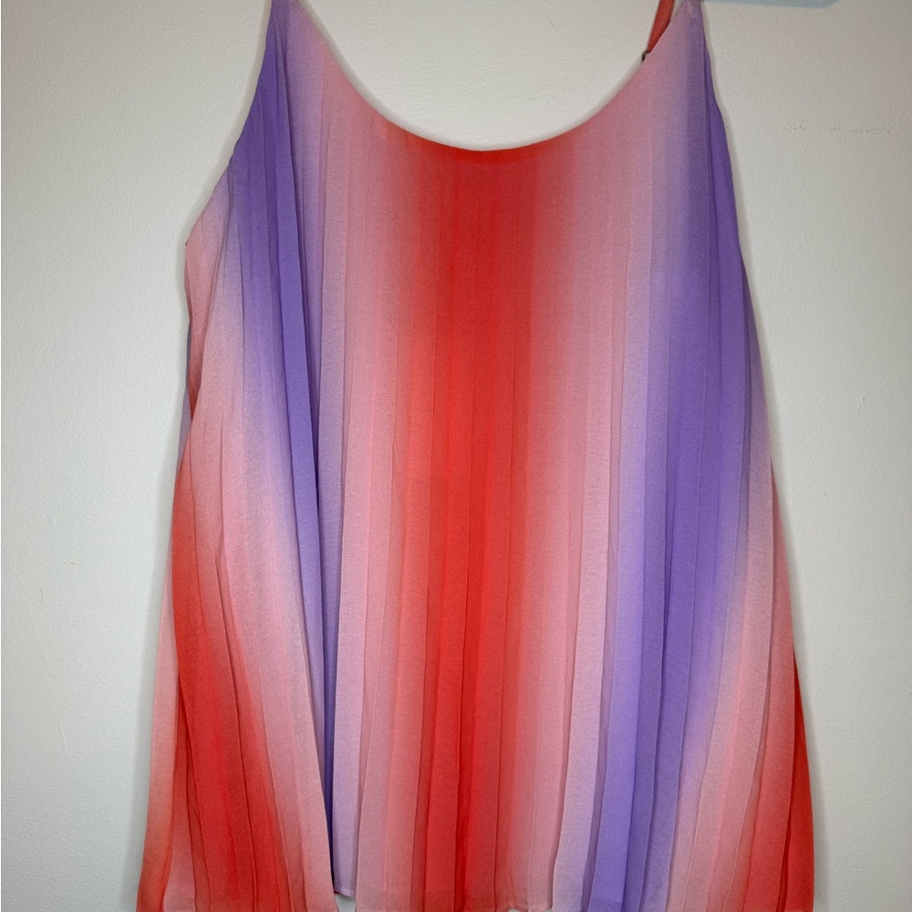 Skies Are Blue Red and Purple Gradient Camisole